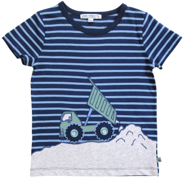 Enfant Terrible T-Shirt mit Kipplaster aus GOTS Biobaumwolle